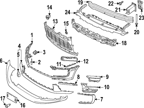 Bumper & Components - Front for 2024 Porsche Macan | Porsche