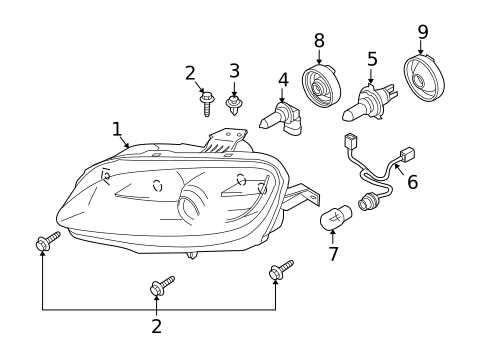 Bulbs - Chassis for 2010 Mazda MX-5 Miata #1