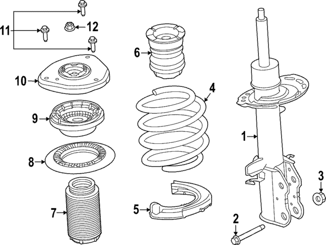 SZ6Z18124B - : Strut for Ford: Maverick Image