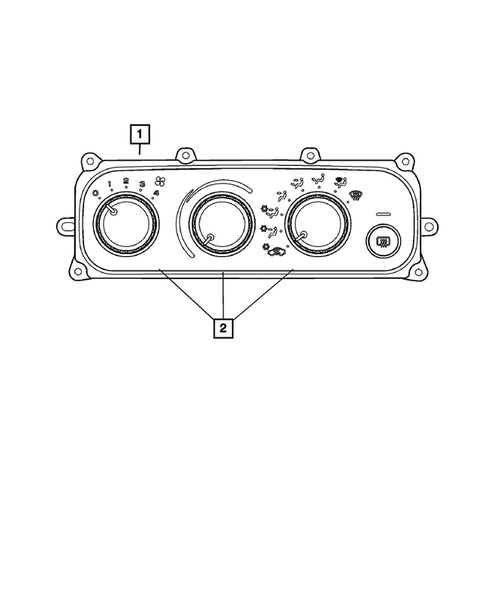 Air Conditioner and Heater Controls for 2004 Dodge Stratus #0