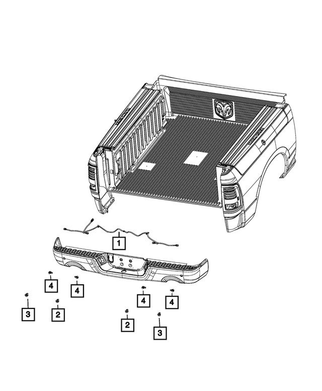 7HU96RXFAB - Electrical: Park Distance Bezel for Ram: 1500 Classic Image