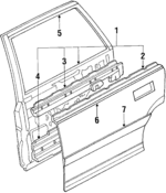 67550SH5A01ZZ - Body: Door Shell for Honda: Civic Image