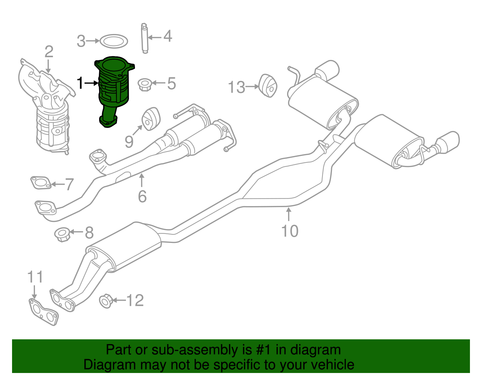 thumbnail image 2 of OE Quality Catalytic Converters For Ford Edge 3.5L/3.7L 2011-2014 (Bank 1 & 2, Non-Turbo) 2 of 6