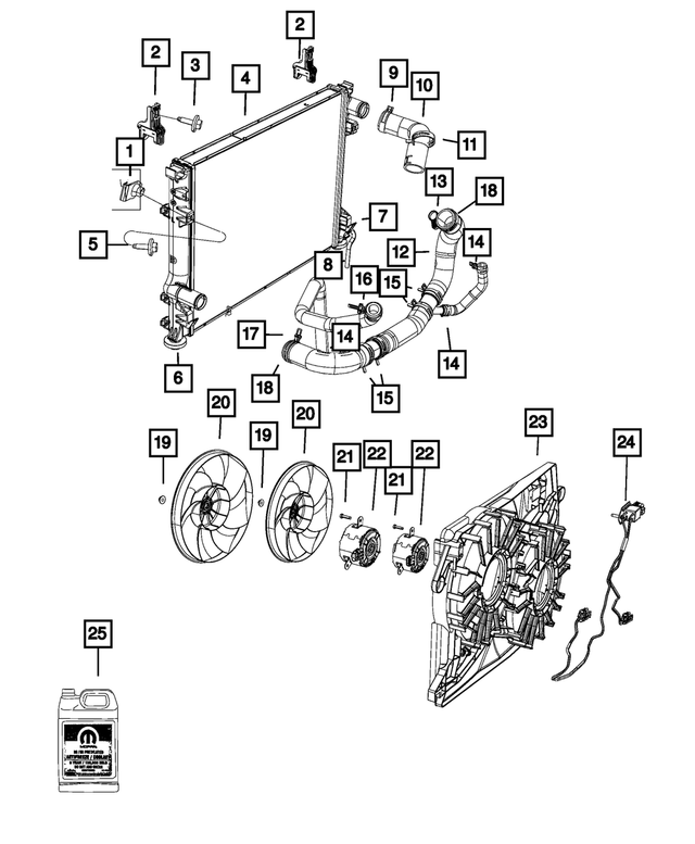 5137723AA - Cooling: Radiator Drain Hose for Mopar Image image