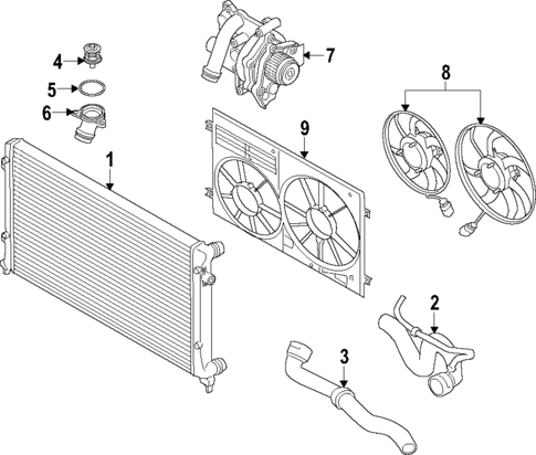 Water Pump for 2012 Audi A6 #1