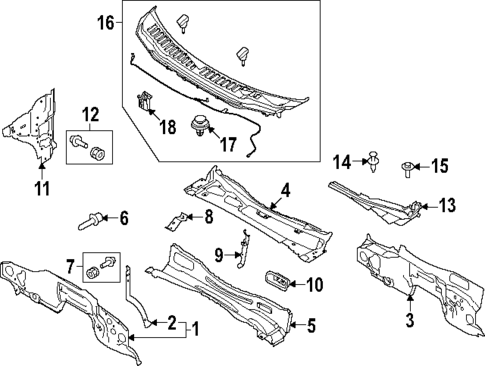 Cowl for 2024 Ford F-450 Super Duty #8
