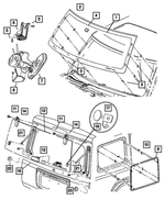 68025277AA - : Windshield for Mopar Image
