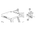 56051370AB - Electrical: Clearance Lamp Jumper Wiring for Dodge: Ram 1500, Ram 2500, Ram 3500 Image