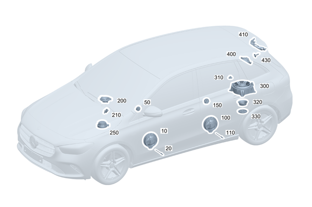 2478201003 - Electrical System: Speaker for Mercedes-Benz: 180A, 180b, 220a, A220, A35 AMG, CLA250, CLA35 AMG, CLA45 AMG, CLA45 AMG S, EQB 250+, EQB 300, EQB 350, GLA250, GLA35 AMG, GLA45 AMG, GLB250, GLB35 AMG Image image