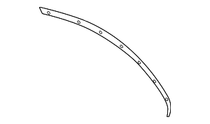 99151463204 - Body: Side Weather-Strip for Porsche Image