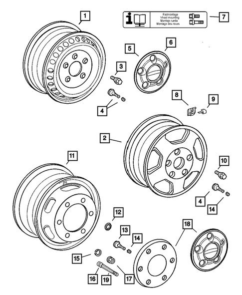 Wheels and Hardware for 2005 Dodge Sprinter 2500 #0