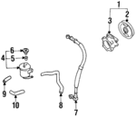 4911065E00 - : Power Steering Pump for Nissan: Stanza Image