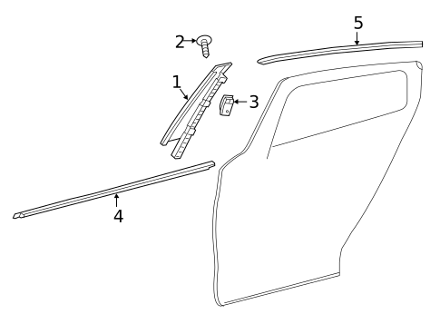 Exterior Trim - Rear Door for 2019 INFINITI QX30 #0