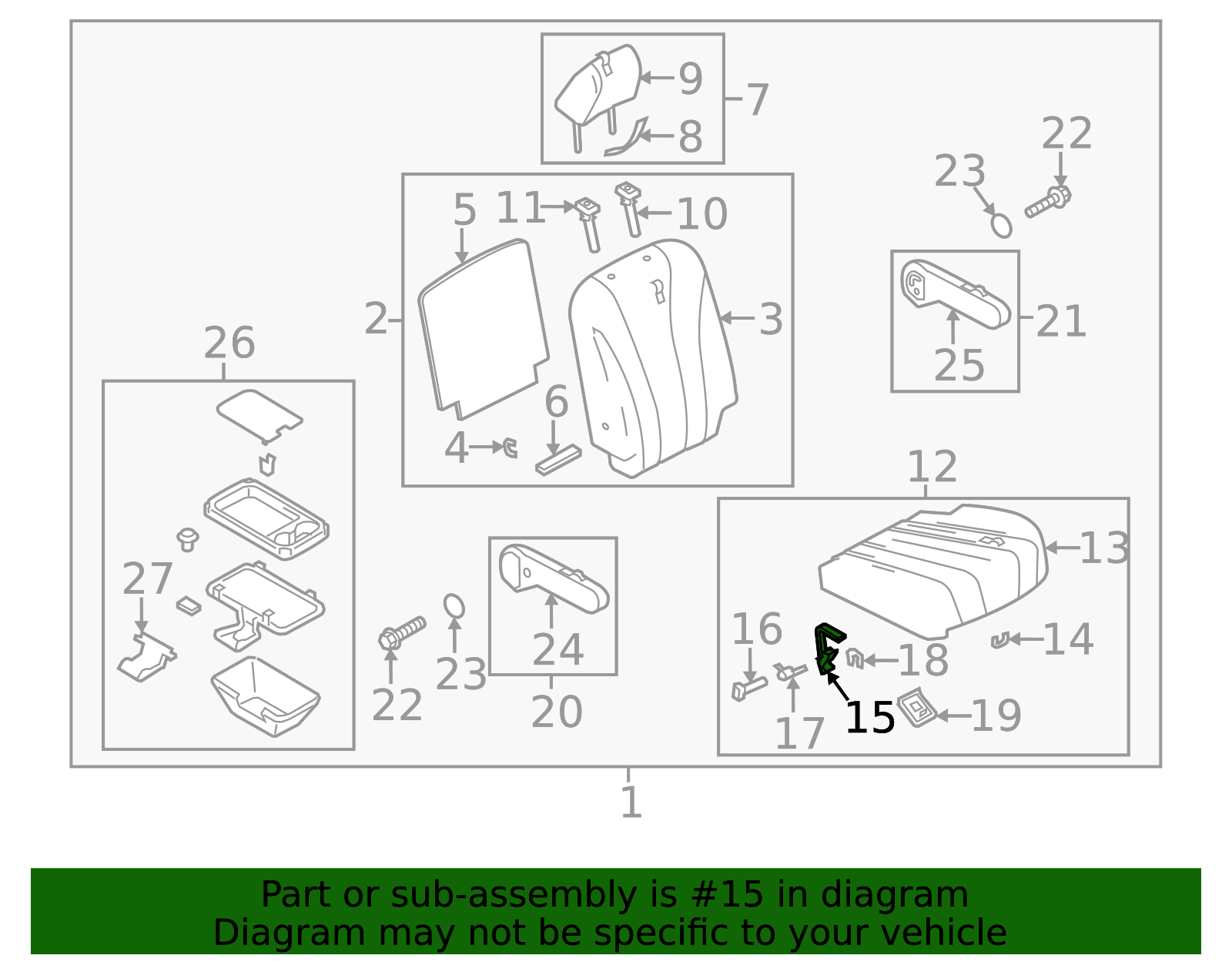 2008-2015 Mazda 5 Folding Seat Latch C243-88-460-02 | OEM Parts Online