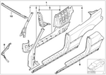 41357894537 - Bodywork: Body-Side Frame Left for BMW Image