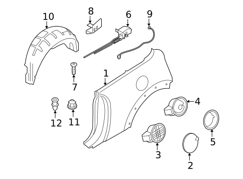 Fuel Door for 2009 Mini Cooper #0