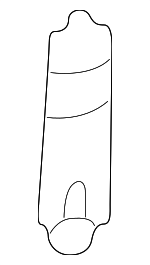 51218141116 - Body: Check Strap Pin for BMW: 525i, 528i, 530i, 540i, 740i, 740iL, 750iL, M5, Z3, Z8 Image