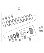 68146279AA - AS60T; 6 Speed HD; Automatic Transaxle: Retaining Ring for Mopar Image