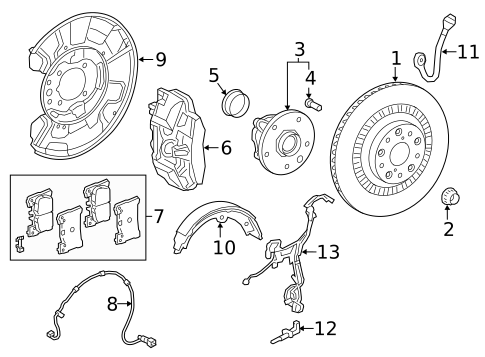 Parking Brake for 2025 Lexus LC500h #1