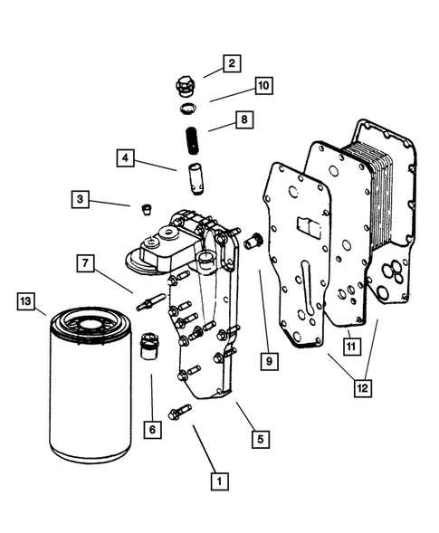 Oil Cooler for 2006 Dodge Ram 2500 #0