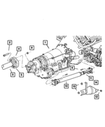 4593546AD - Transfer Case Model MS140: Drive Shaft for Mopar Image
