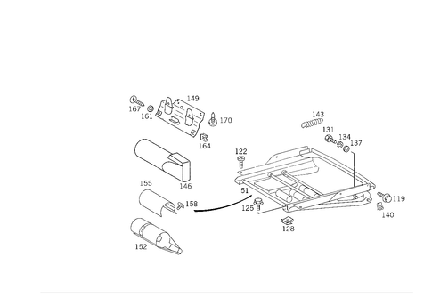 Seat Adjuster for 1992 Mercedes-Benz 400E #1
