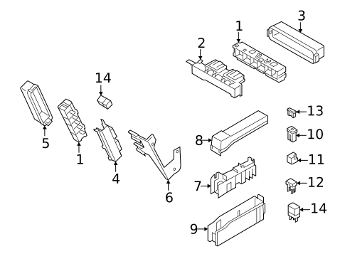 Fuse & Relay for 2018 INFINITI Q70 #1