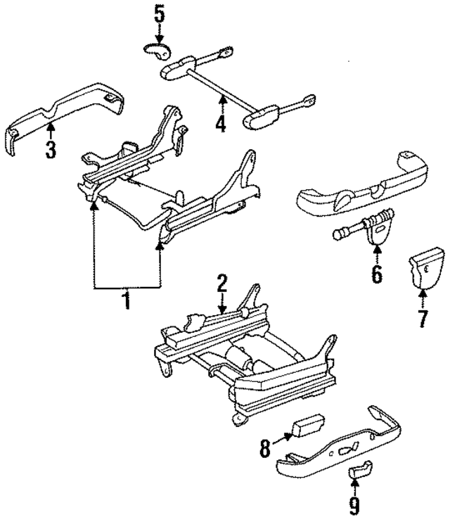 4864073 - Body: Seat Track Adjust Handle for Mopar Image