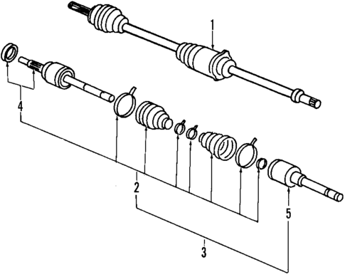 Axle Shafts & Joints for 1994 Mercury Villager #0