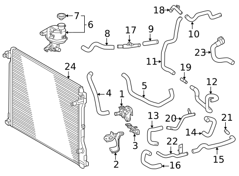 Water Pump & Related Components for 2022 Toyota Mirai #0