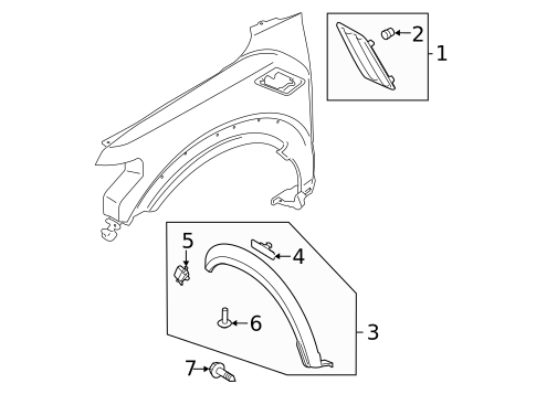 Exterior Trim - Fender for 2021 Ford F-150 #0
