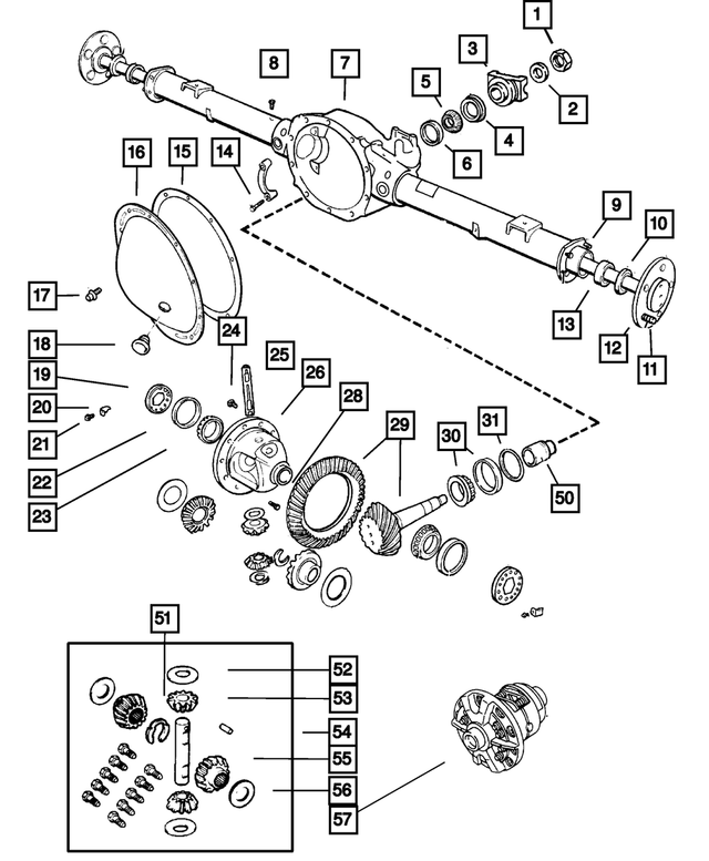 6028041 - Rear Axle: Pinion Yoke Nut for Mopar Image image
