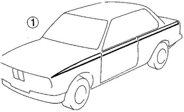 51141866636 - Body: Stripe Tape for BMW Image