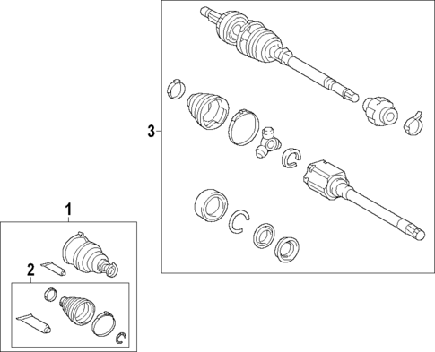 Axle Shafts & Joints for 2022 Toyota Highlander #0