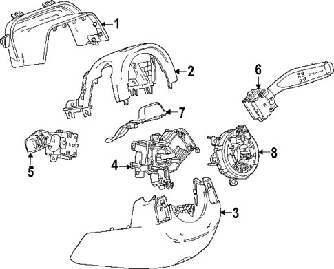 Shroud, Switches & Levers for 2025 GMC Yukon #3