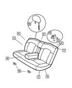UN421DVAA - Interior Trim: Rear Seat Cushion for Mopar Image