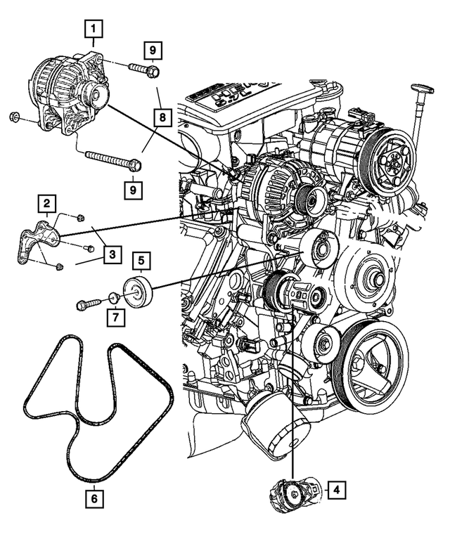 R4801769AB - Electrical: Engine Generator, Remanufactured for Mopar Image
