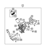 6106054AA - 1.4L Turbo; Engine: Hex Flange Head Bolt, Mounting for Mopar Image
