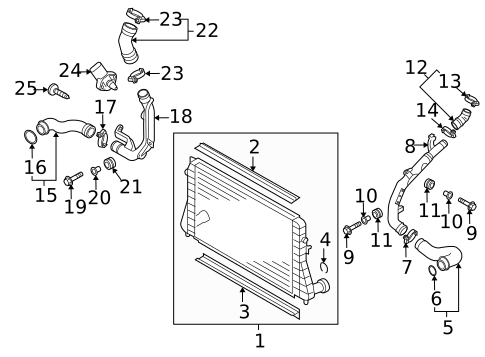 Intercooler for 2010 Volkswagen Jetta #0