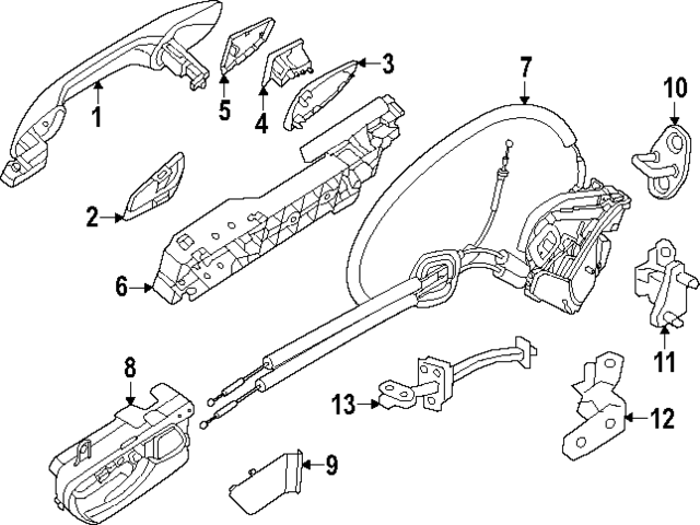 824307BA0A - : Door Check for Nissan Image