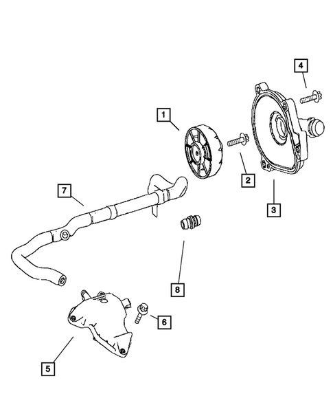 Crankcase Ventilation for 2008 Dodge Sprinter 3500 #0