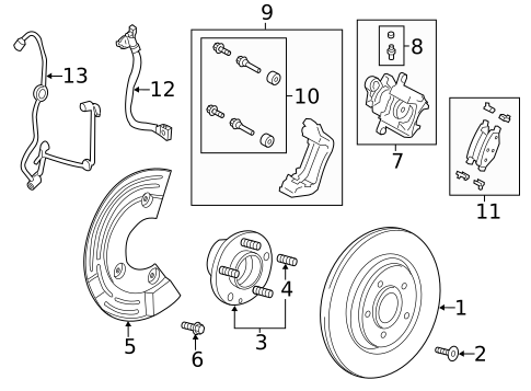 Brackets, Flanges & Hangers for 2010 Ford Flex #0