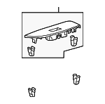 7423048140 - Body: Switch Bezel for Lexus: RX330, RX350, RX400h Image