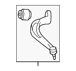 8W0407694B - Suspension: Rear Lower Control Arm for Audi: A4, A4 allroad, A4 Quattro, A5 Quattro, A5 Sportback, RS5, RS5 Sportback, S4, S5, S5 Sportback Image image