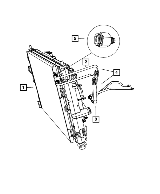 5058363AD - Cooling: Transmission Oil Pressure Line for Mopar Image