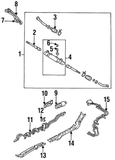 Rear Steering Components for 1994 INFINITI Q45 #0
