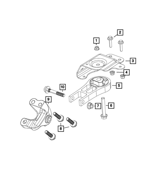 Engine Mounting for 2016 Chrysler 200 #7