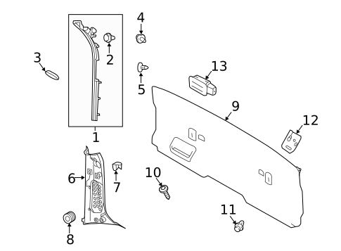 Interior Trim for 2022 Land Rover Discovery Sport #1