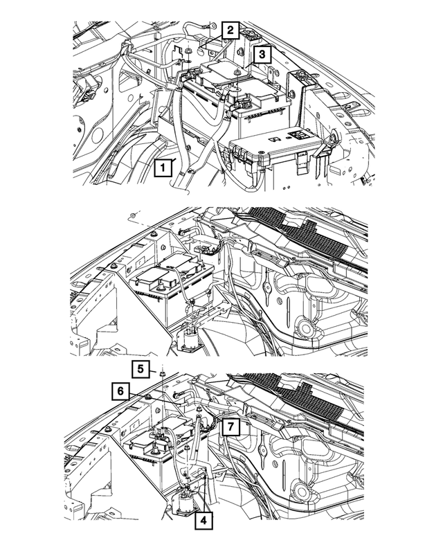 68281076AB - Electrical: Battery Wiring for Mopar Image image