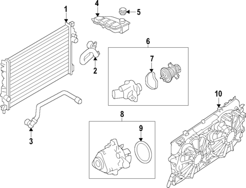 Cooling System for 2023 Ford Edge #0